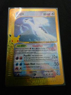 30th Anniversary Pokémon Lugia 149/147 Holo Secret Rare Card