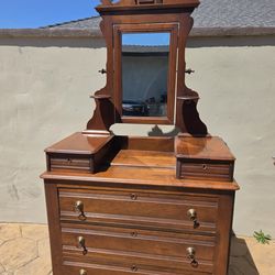 Vintage 1890's Dresser and Mirror