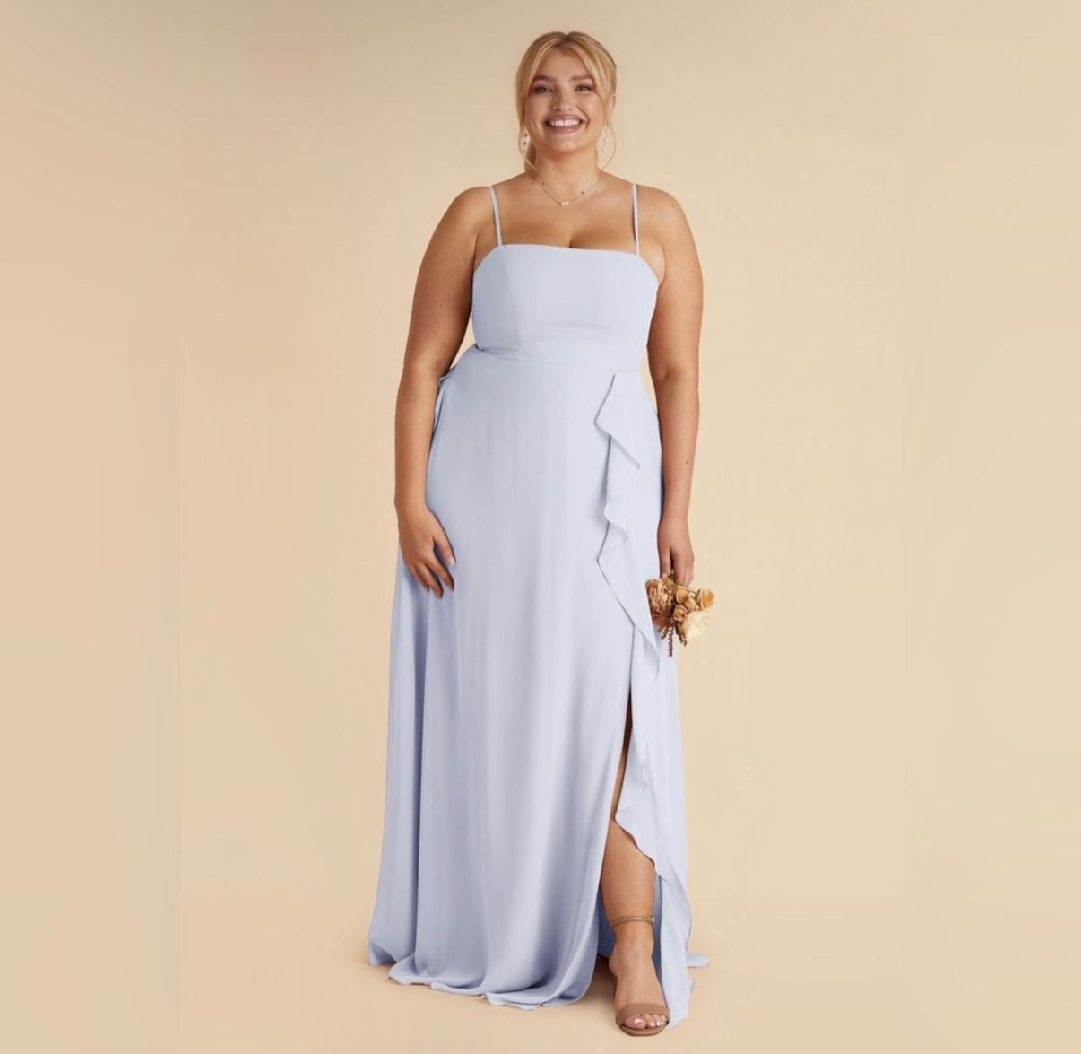 Birdy Grey Light Blue Dress Size L