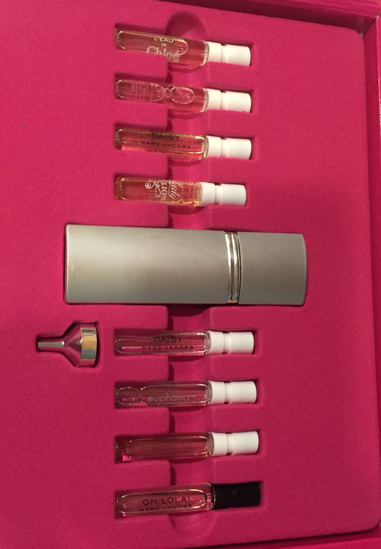 Macy’s perfume sampler— see pics for varieties included