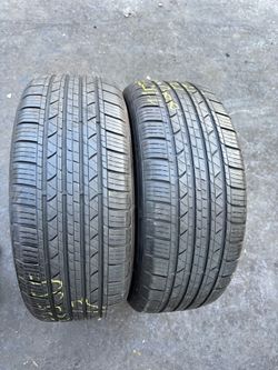 Set of 2 nice tires 225/55/17 ( We install & balance)