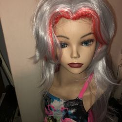 Long Grey And Red Layered