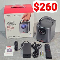 NEBULA Mars 3 Air GTV Projector - Netflix Officially Licensed, 400 ANSI-Lumen Brightness, Native 1080P, Dolby Digital Sound,150-Inch Picture