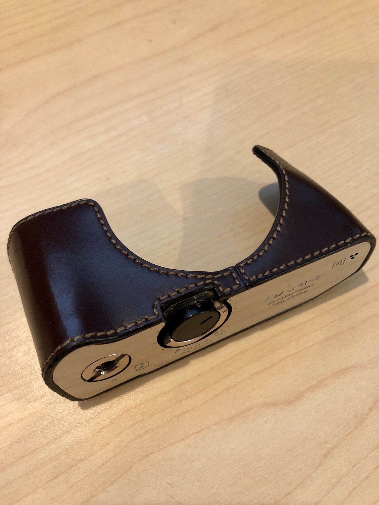 Real Gariz brown leather case for Sony Rx100 iii