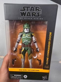 Starwars The Black Series  The Clone Wars Clone Commander Doom