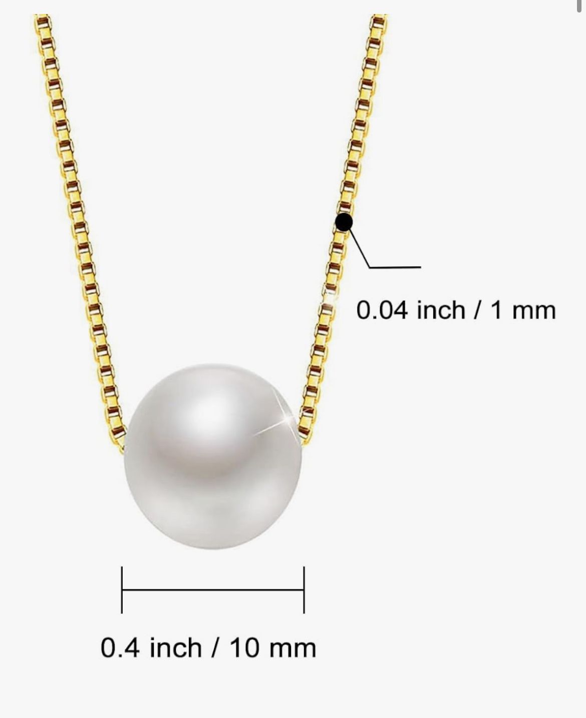 Brand: Darenli Dainty Pearl Necklace - 14K Gold Plated Pearl Pendant Perfect for Stylish Weddings and Birthdays Brand New. Never been used. Still in t