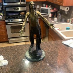 Rare ARTIST CHARLES HENRY HUMPRISS HUGE bronze Statue 
