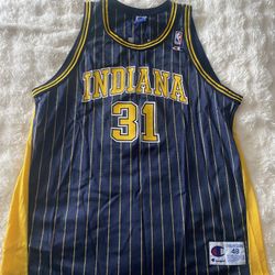 Vintage Reggie Miller Pacers Basketball Jersey Size 48
