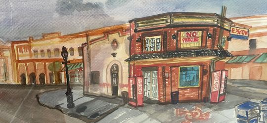 Original watercolor by New Orleans artist artist price $700. I'm selling it for 200.