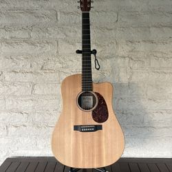 Martin CUSTOM-X Series dreadnaught Natural Acoustic-Electric Guitar