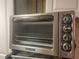 Kitchen aid 12-inch countertop toaster oven (model KCO222OB) silver