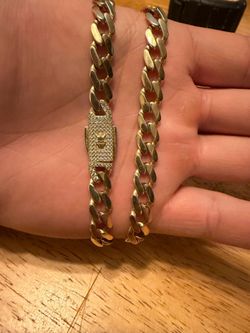 14k gold Monaco chain
