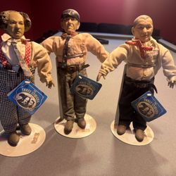 3 Stooges Porcelain Dolls