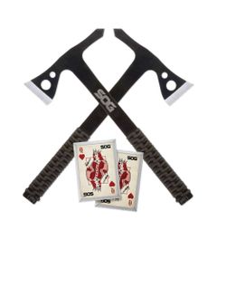 SOG 4-Piece Throwing Kit – Hawks + Cards – NEW / SEALED
