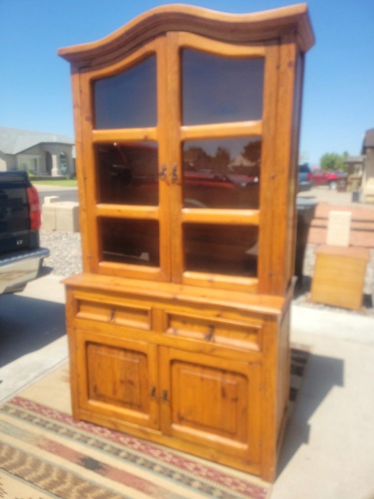Rustic Mexican Pine Hutch