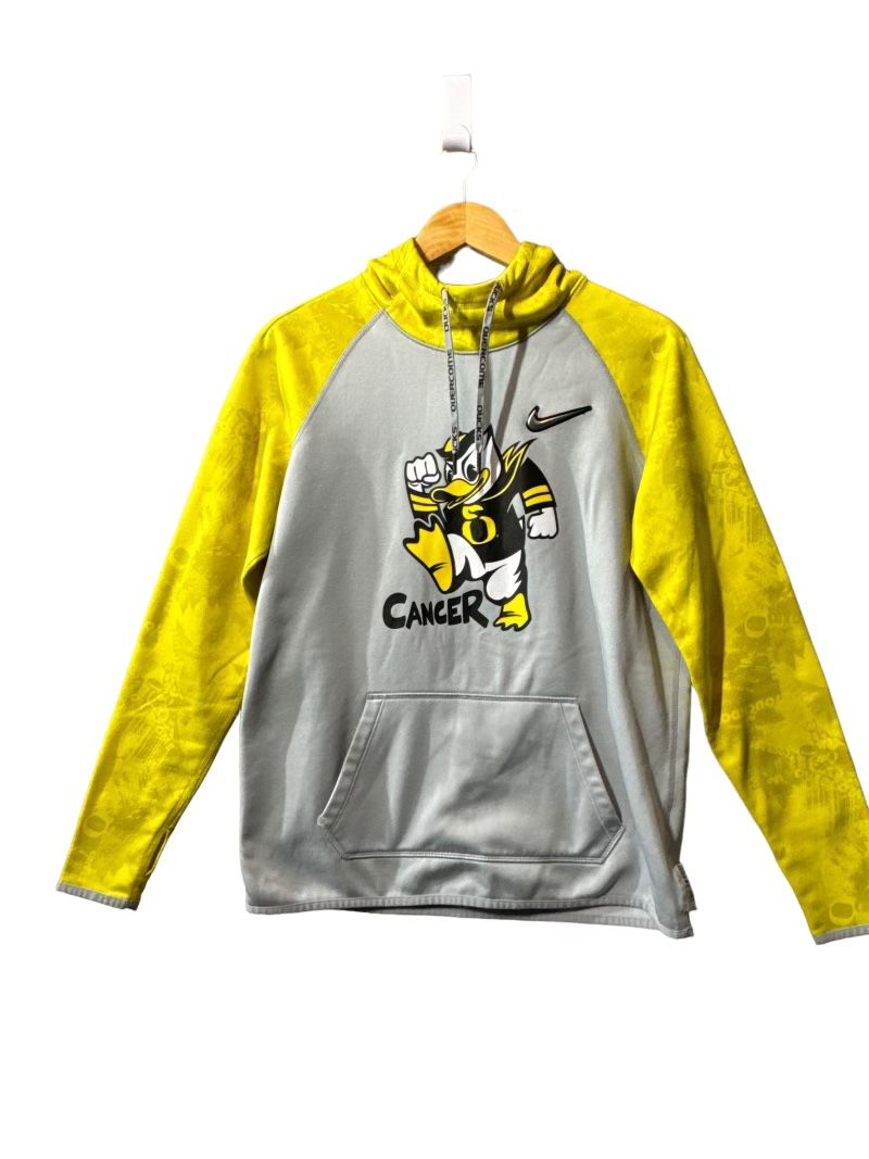 Nike DriFit Oregon Ducks Stomp Out Cancer Hoodie Women’s Medium - Doernbecher