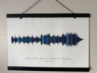 Art print- guitar gently weeps 11" x 16"