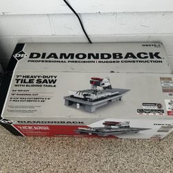 7" Tile Saw With Stand Brand New