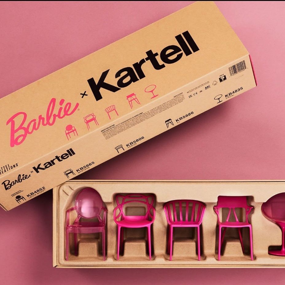 Barbie x Kartell 5-Piece Doll-Sized Chair Set 