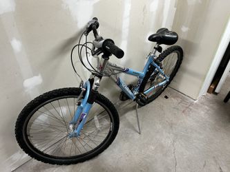 Blue Schwinn Bike
