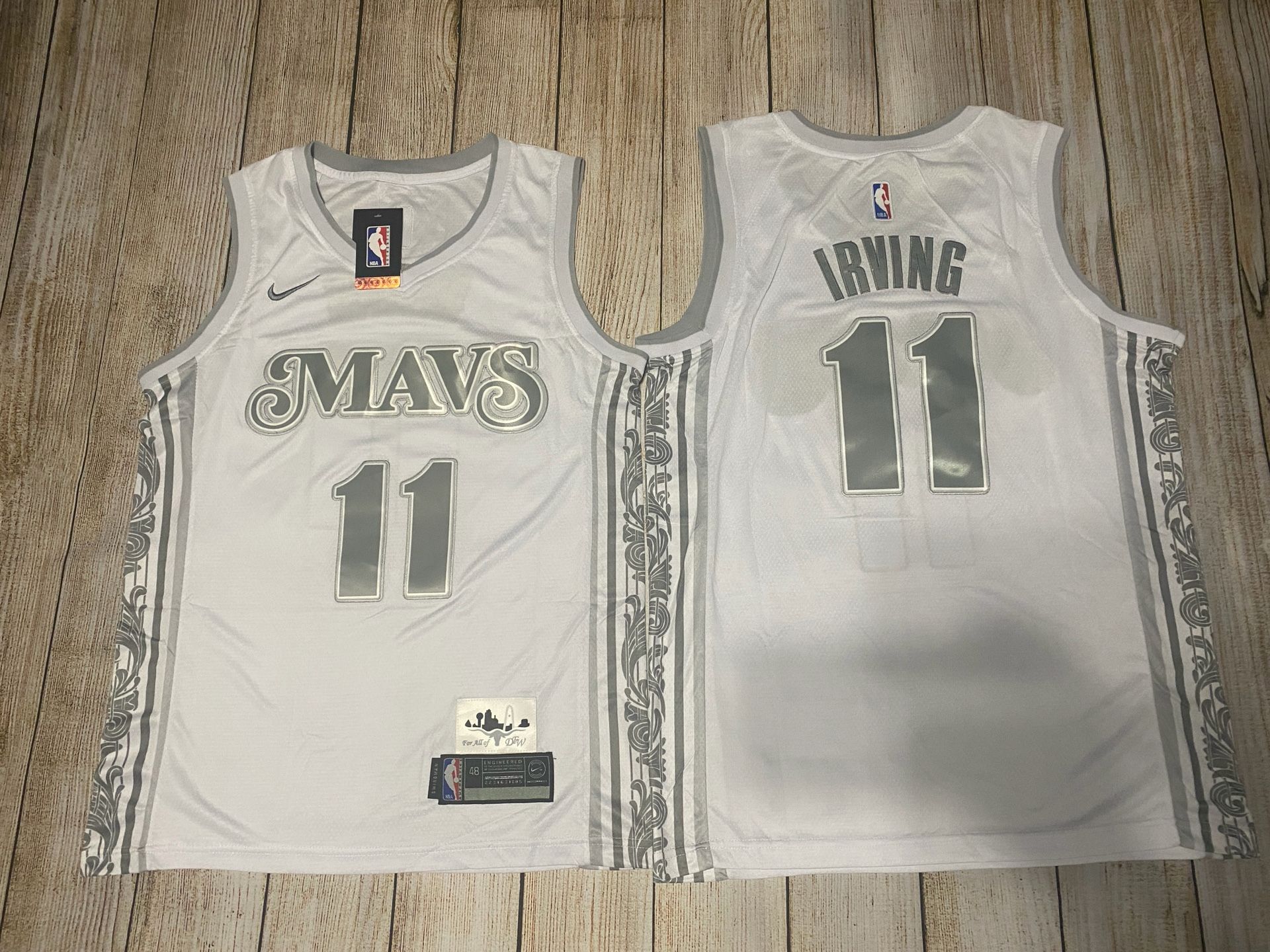 XL Kyrie Irving White Dallas Mavericks Jersey