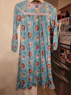 Girls Frozen Flannel Pajama Size 8 New