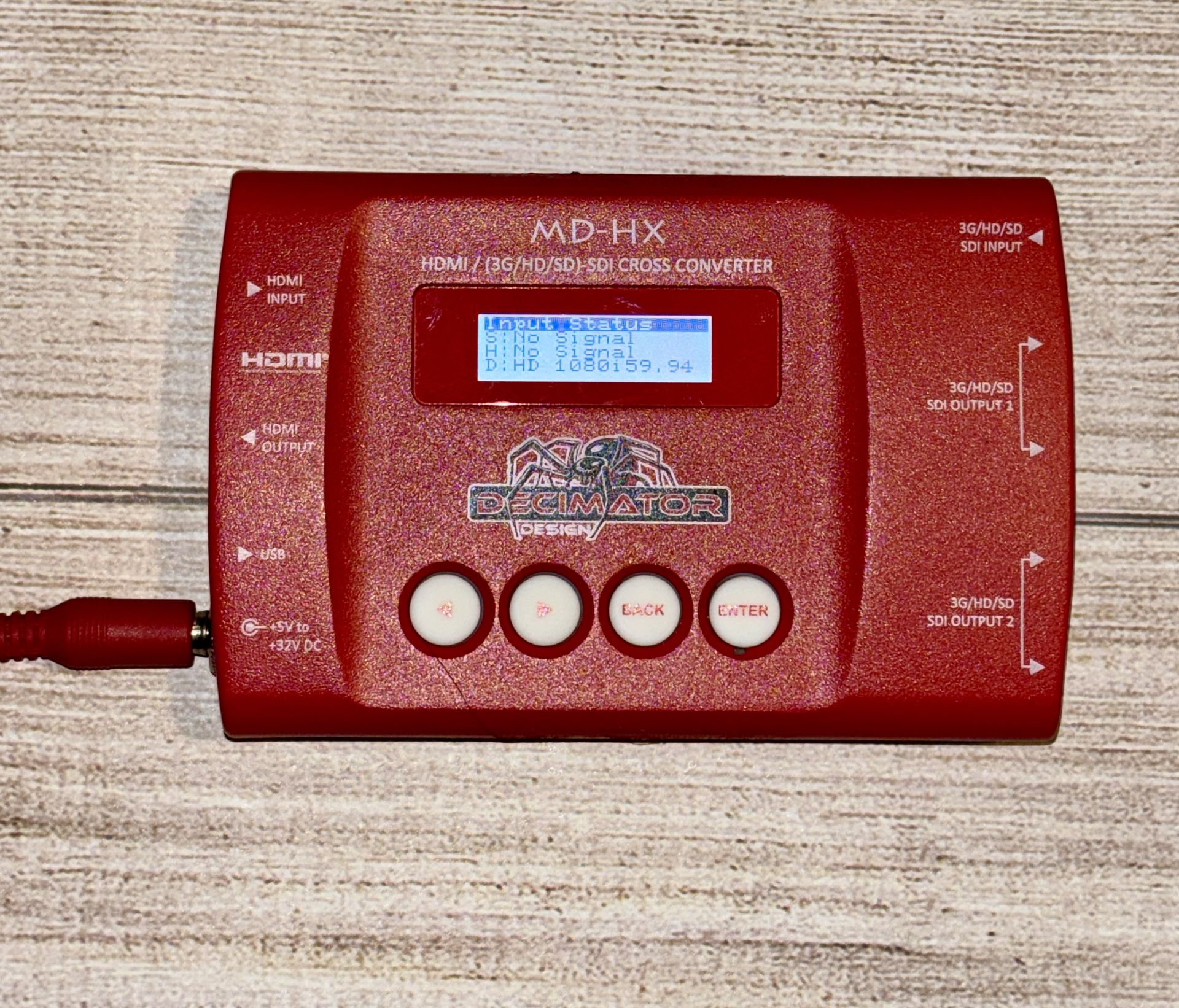 Decimator Design MD-HX HDMI / 3G / HD / SDI Cross Converter Scaler & Frame Rate