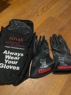 Novax Class 0 Rubber Insulating Gloves Size 9