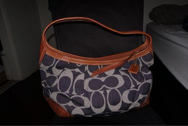 Coach Y2K Denim Ergo Hobo Shoulder Bag