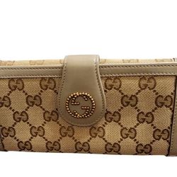 Gucci Tan and Brown Wallet