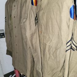 Vintage Army Pants And Shirt 