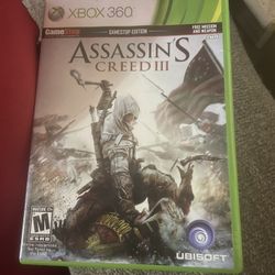 Assassins Creed 3 Xbox 360 Game 