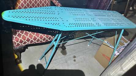 Vintage Blue Metal Ironing Board