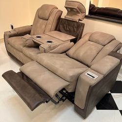 Next-Gen Sand Durapella Power Reclining Loveseat/Sofa/Recliner👌$10 PAYMENT 
