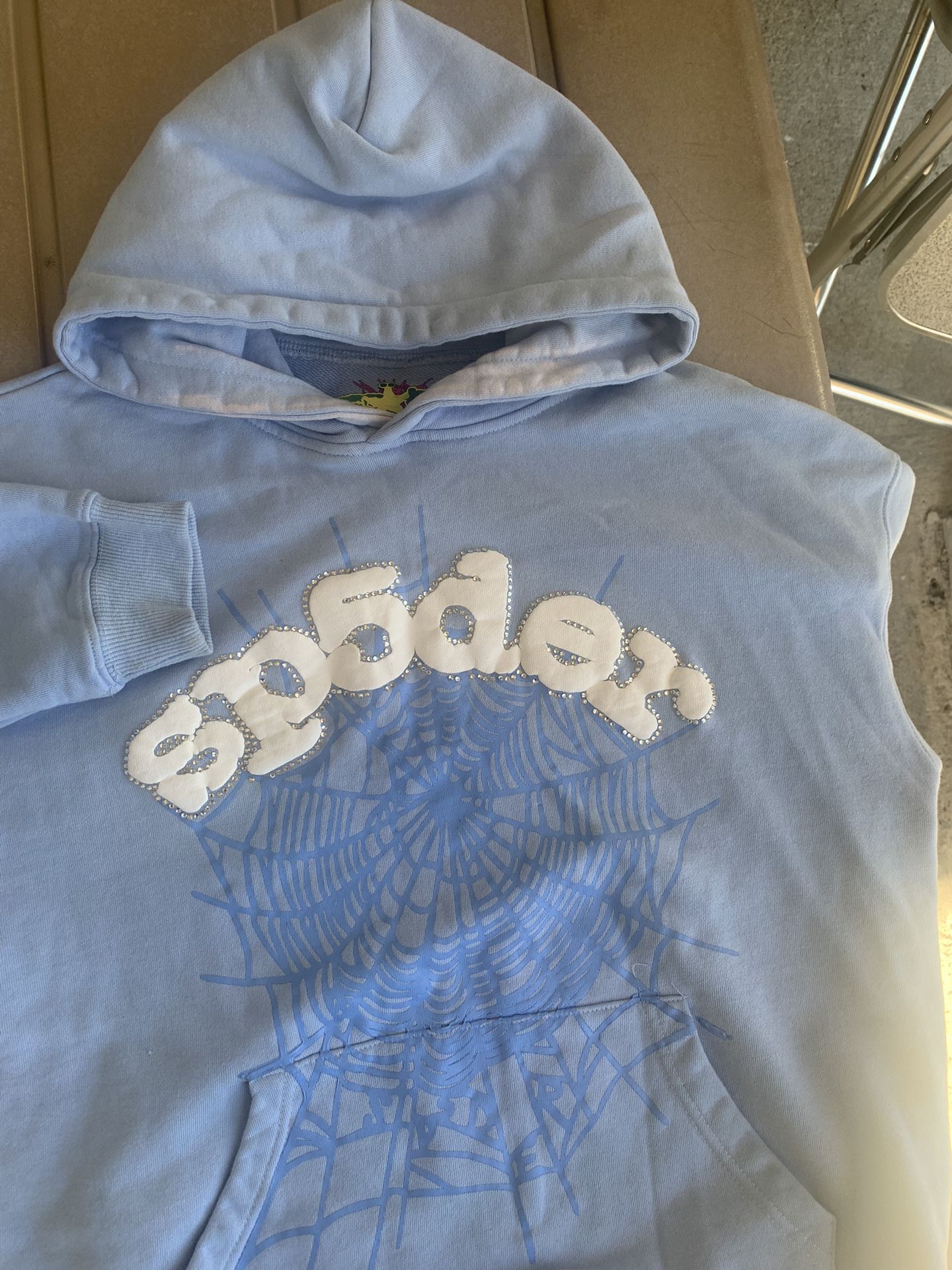 Blue Sp5der hoodie