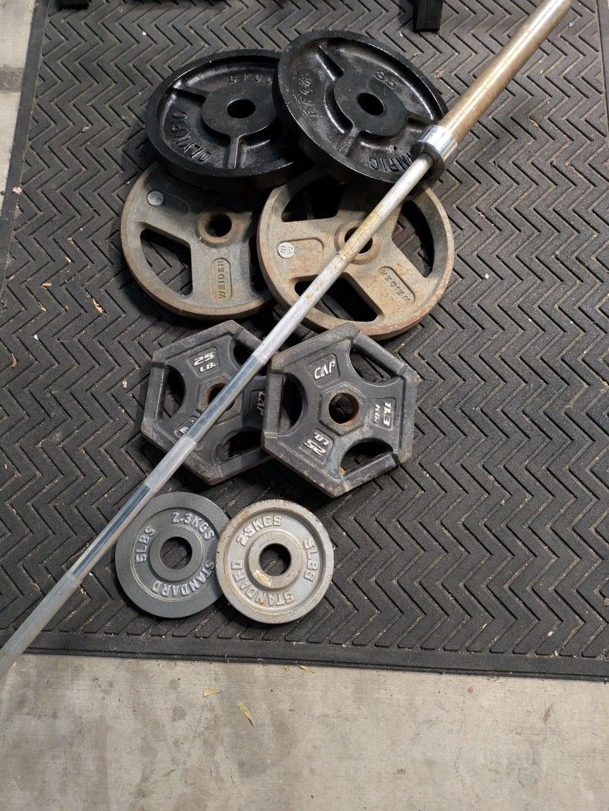 Olympic Weights And Bar