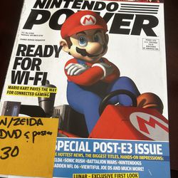 Nintendo Power Magazine With Poster And DVD 