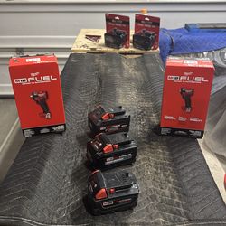 New Milwaukee impact wrenches and batteries