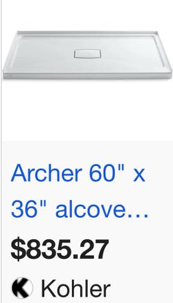 Kohler shower pan