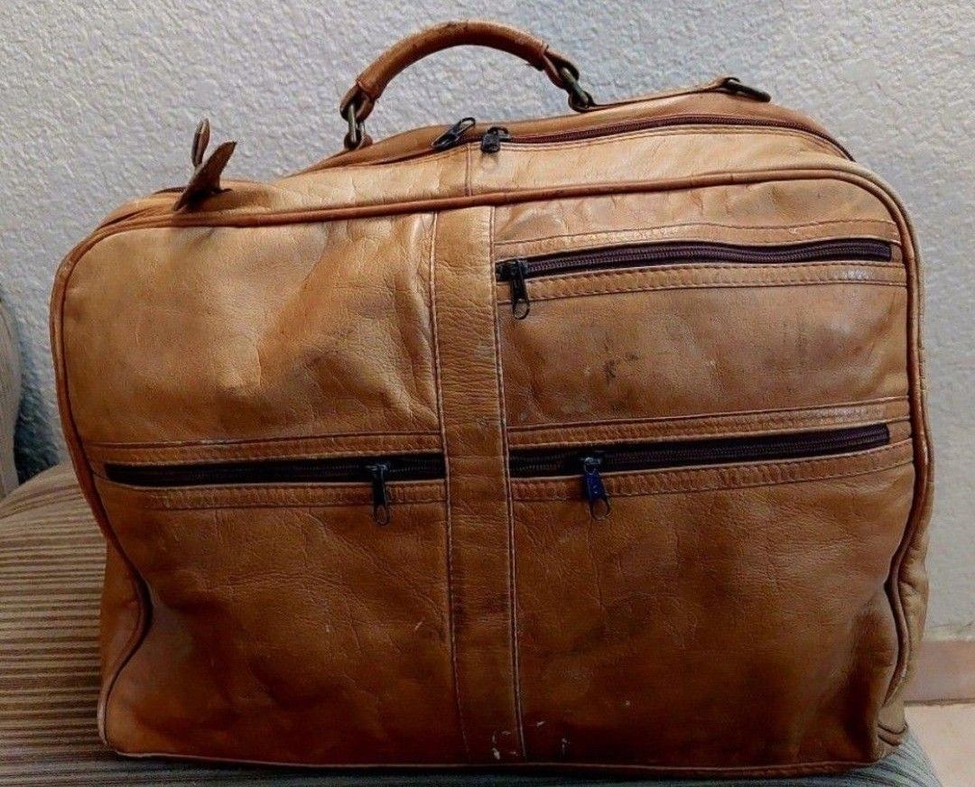 Vintage Leather Weekend Bag 