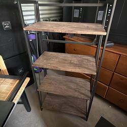 Large metal book case $15