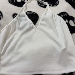 White Crop Top SHEIN 