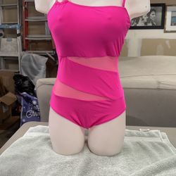 Pink One Piece Swim Suit M