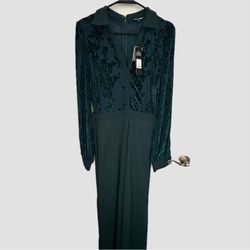 Womens Green Jumpsuit