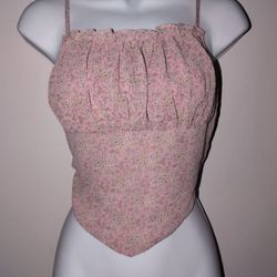 Papaya Tie Back Tank Top 