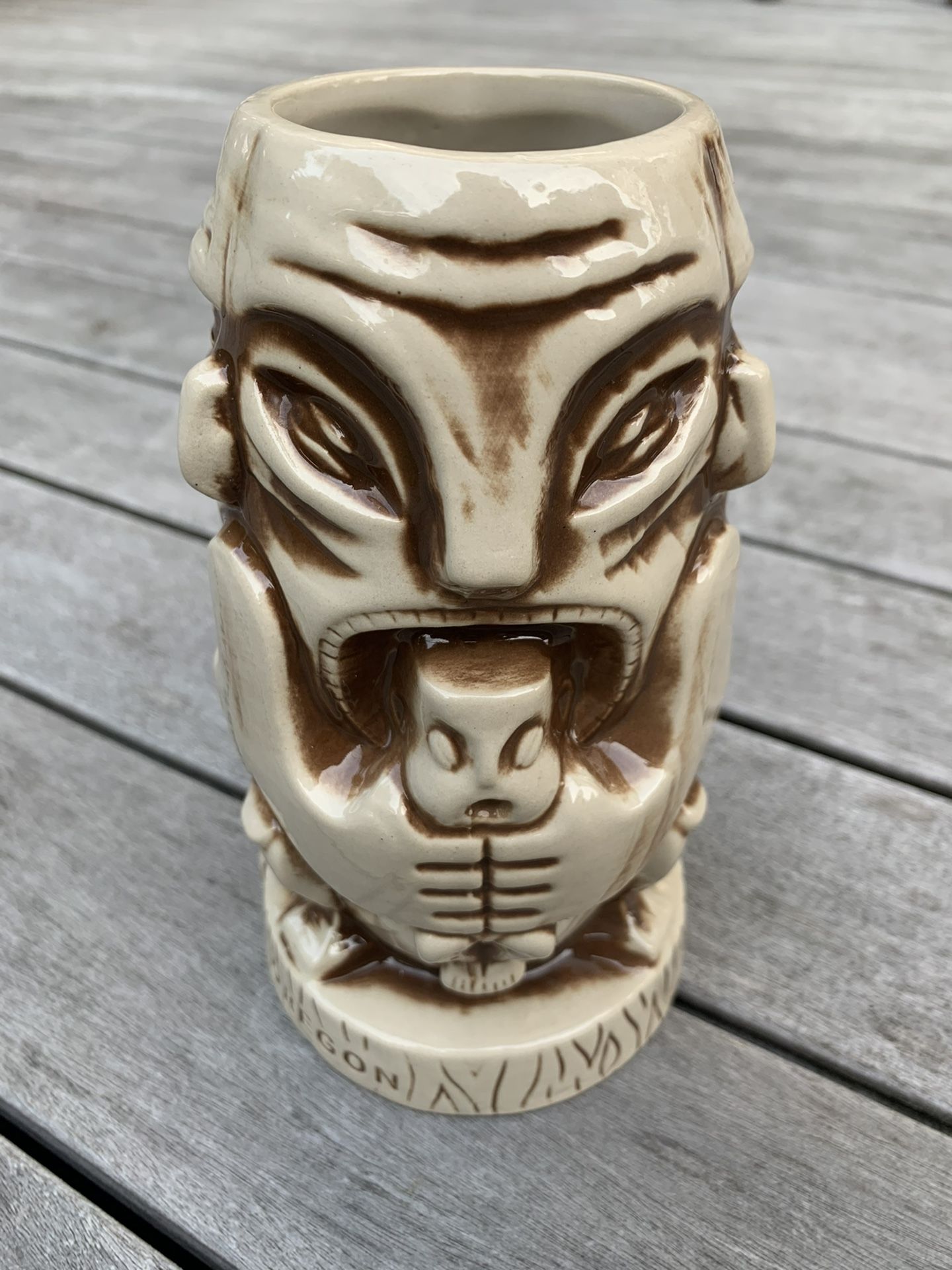 Munktiki Hale Pele Portland Tiki Mug Cannibal Trio Hunter Catcher Eater
