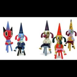Gary Baseman Dunces 12" Vinyl Figures Signed Limited Edition Set