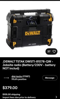 Dewalt Tstak Radio Rare to find