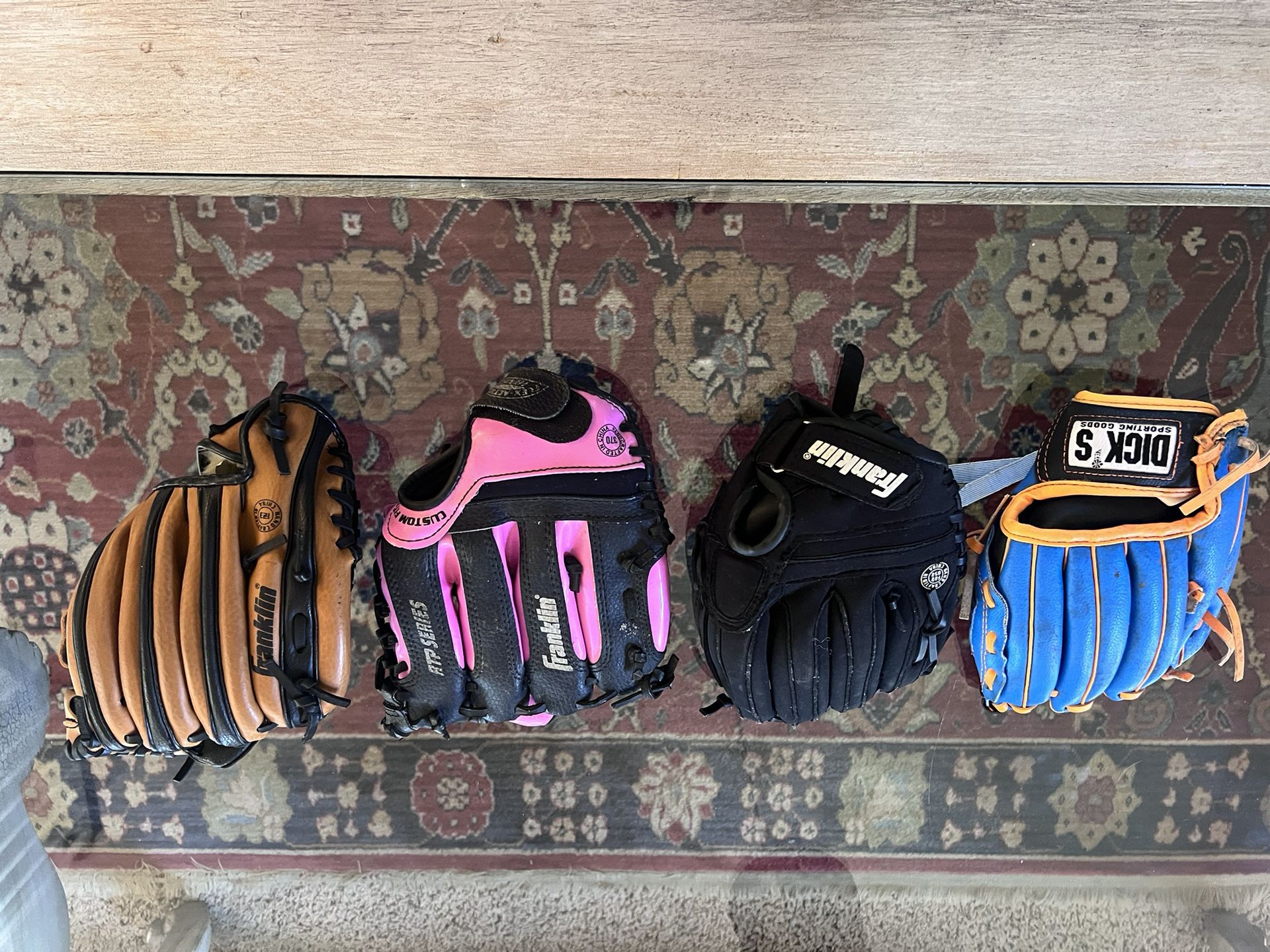 4 Kids Baseball Gloves