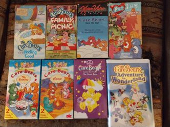 Vintage Care Bears VHS cartoon episodes and movie lot